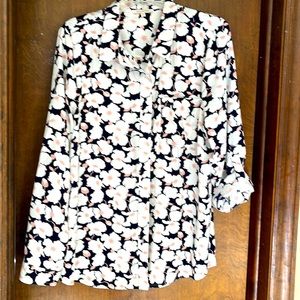 Collared button down blouse